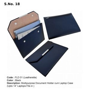 FLD 01*Multipurpose Document Folder-cum-Laptop Case