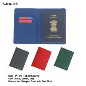 PH 05R*Passport Cover with card slots  Leatherette