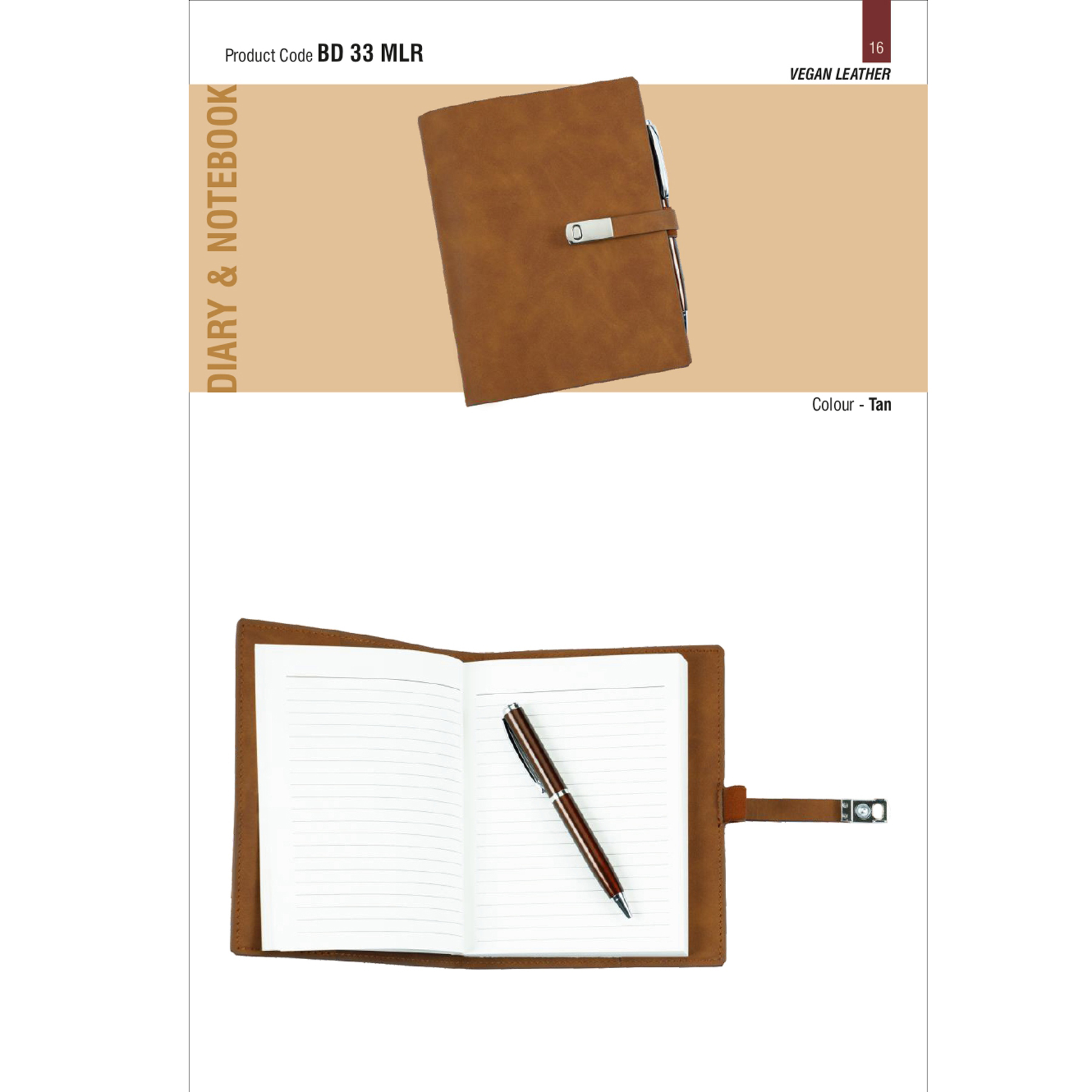 41202516*Premium notebook with metal pen