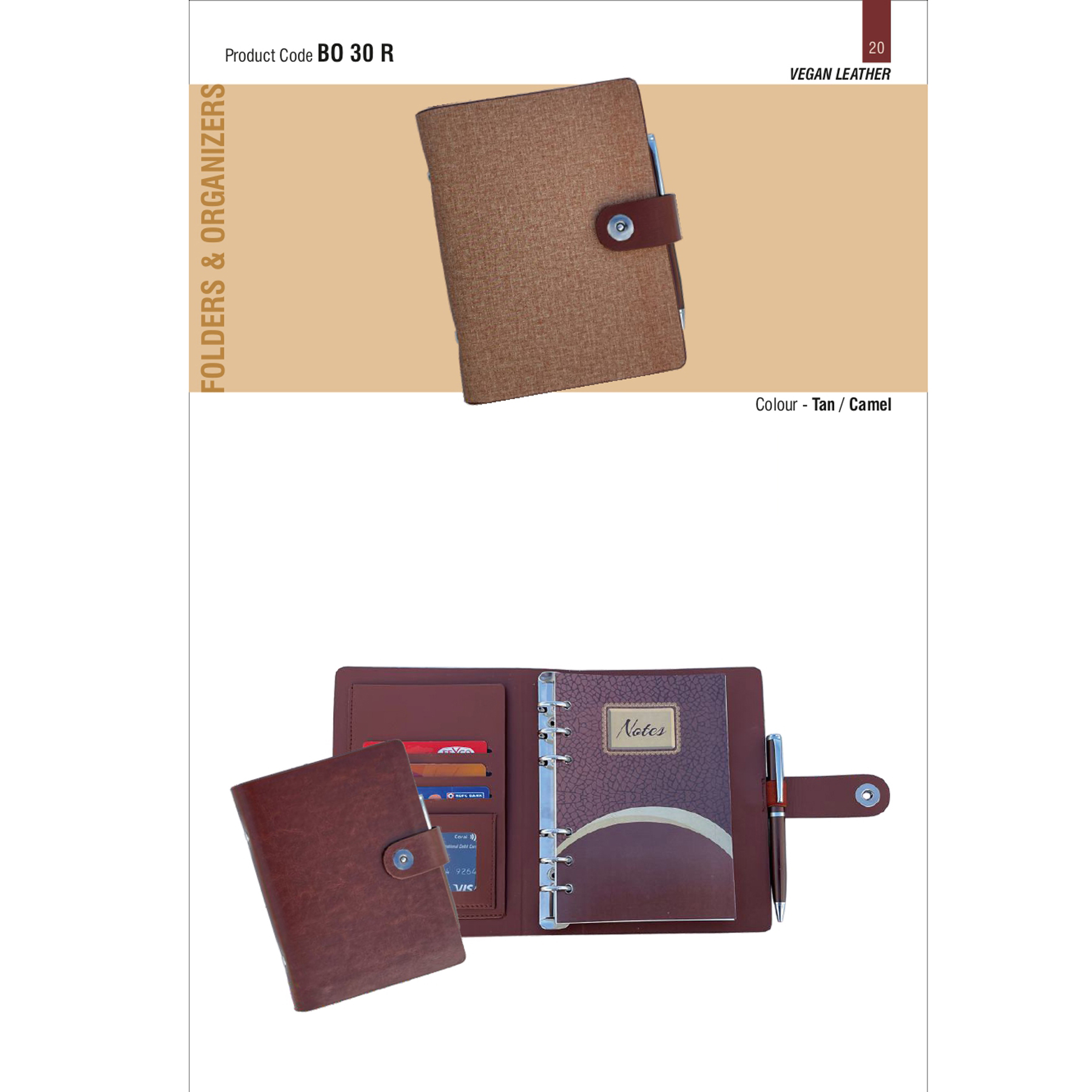 41202520*Premium undated organiser with metal pen