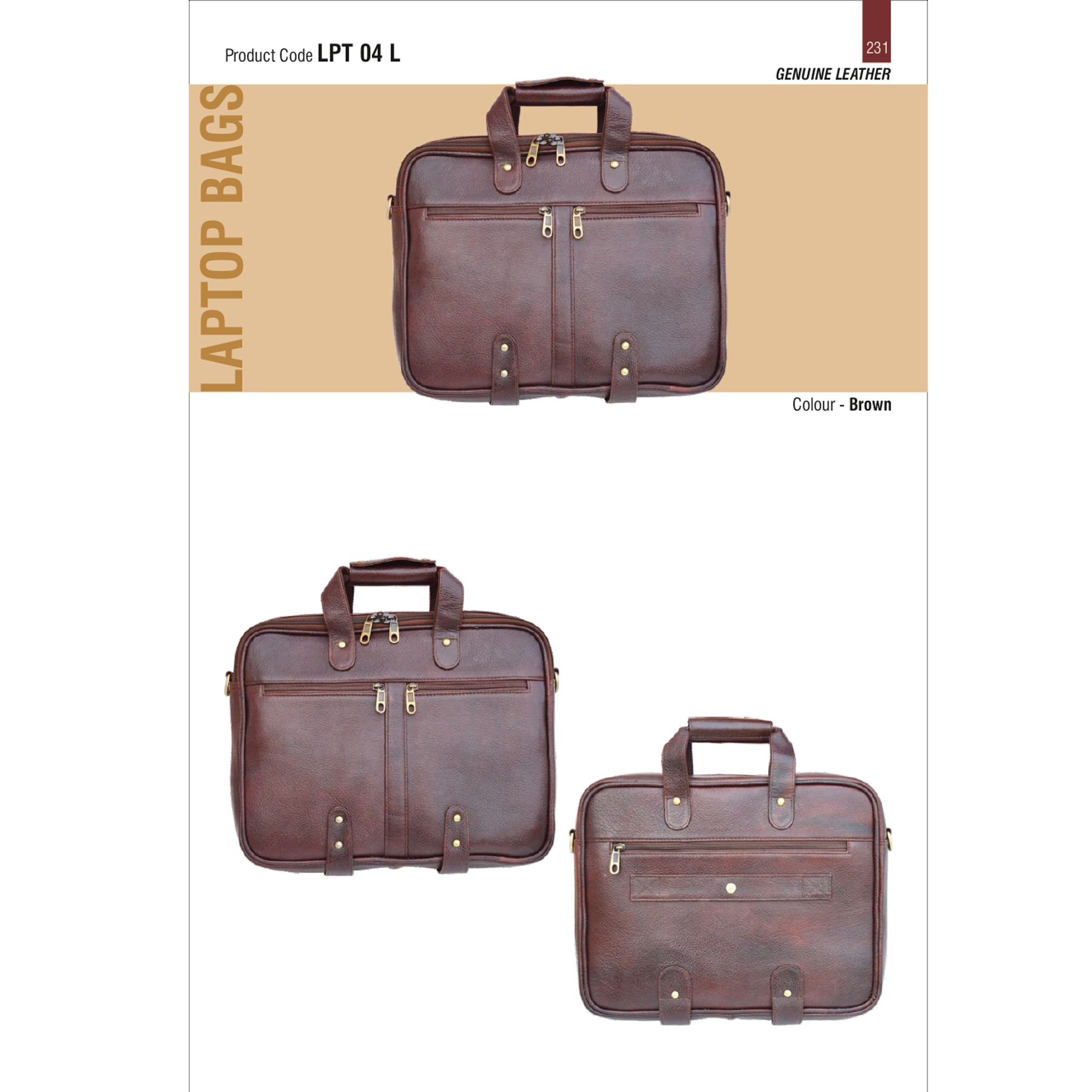 412025231*Laptop Bag  Genuine Leather