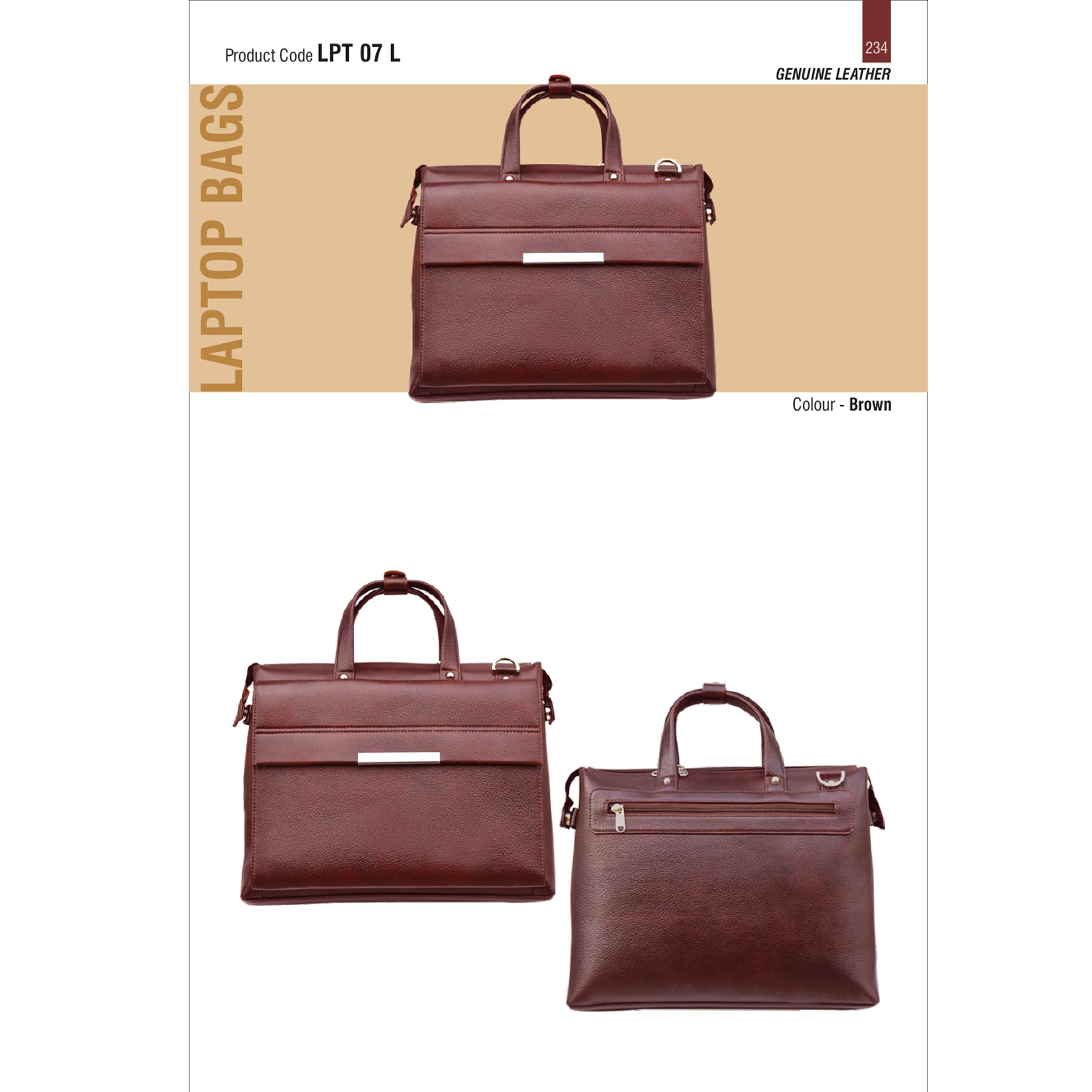 412025234*Laptop Bag  Genuine Leather