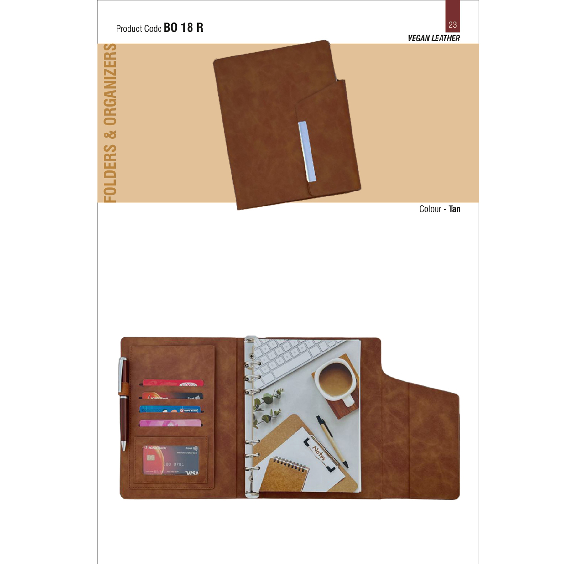 41202523*A 5 Executive undated organiser with metal pen