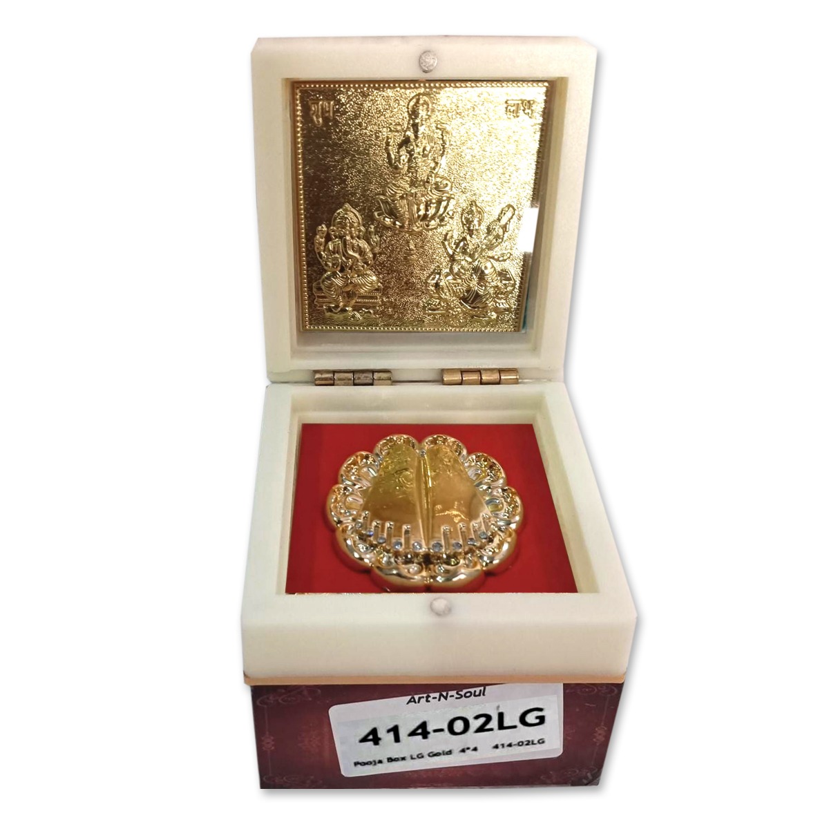 Pooja Box LG Gold 4*4