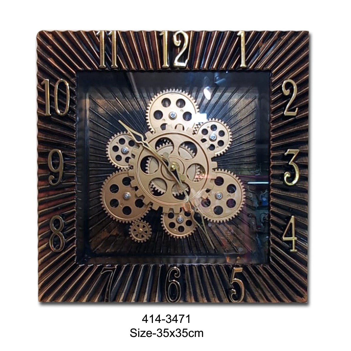 Gear clock 3471