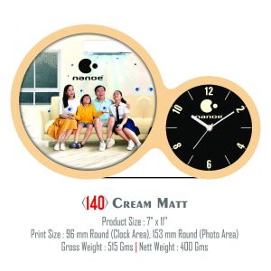 42021140 TABLE  CLOCK WITH PHOTO FRAME