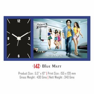 42021142 TABLE  CLOCK WITH PHOTO FRAME