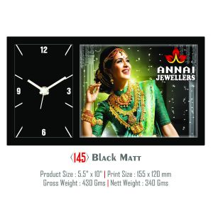 42021145 TABLE  CLOCK WITH PHOTO FRAME