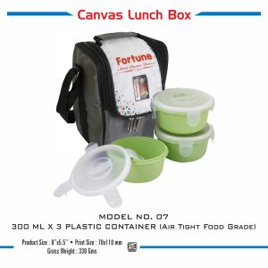 4202307*CANVAS LUNCH BOX WITH DIGITAL PRINTING WITHOUT BOX