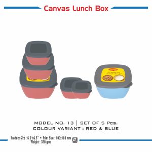 4202313*CANVAS LUNCH BOX WITH DIGITAL PRINTING WITHOUT BOX