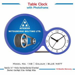 42023148*TABLE CLOCK WITH PHOTO FRAME