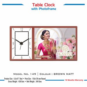 42023149*TABLE CLOCK WITH PHOTO FRAME