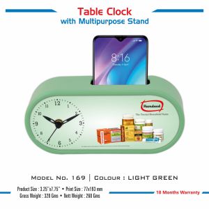 42023169*TABLE CLOCK WITH MULTIPURPOSE STAND