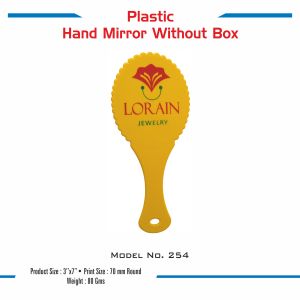 42023254*PLASTIC HAND MIRROR WITHOUT BOX