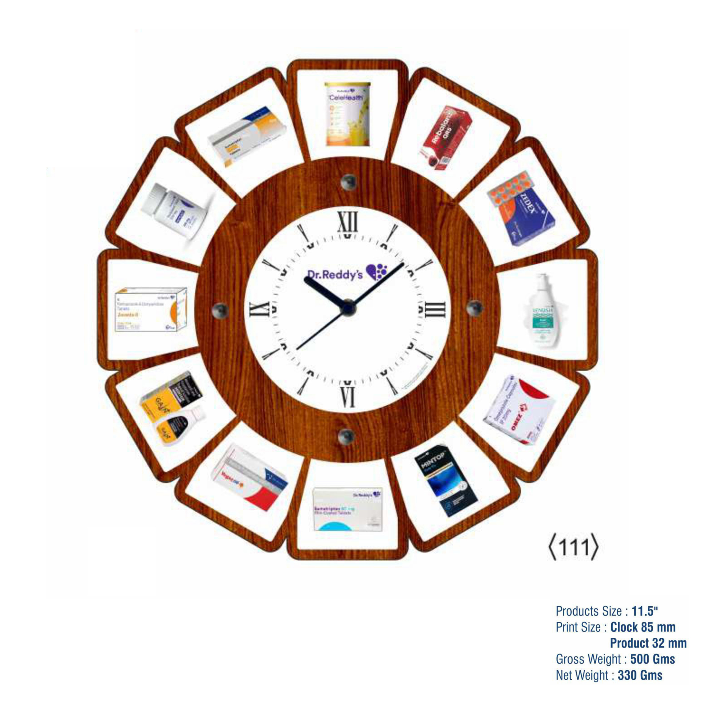 42025111*MDF WALL CLOCK