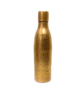 Elegant Gold Carving Meena Bottle DC 13