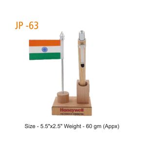 5202263*JP63 FLAG WITH PENSTAND