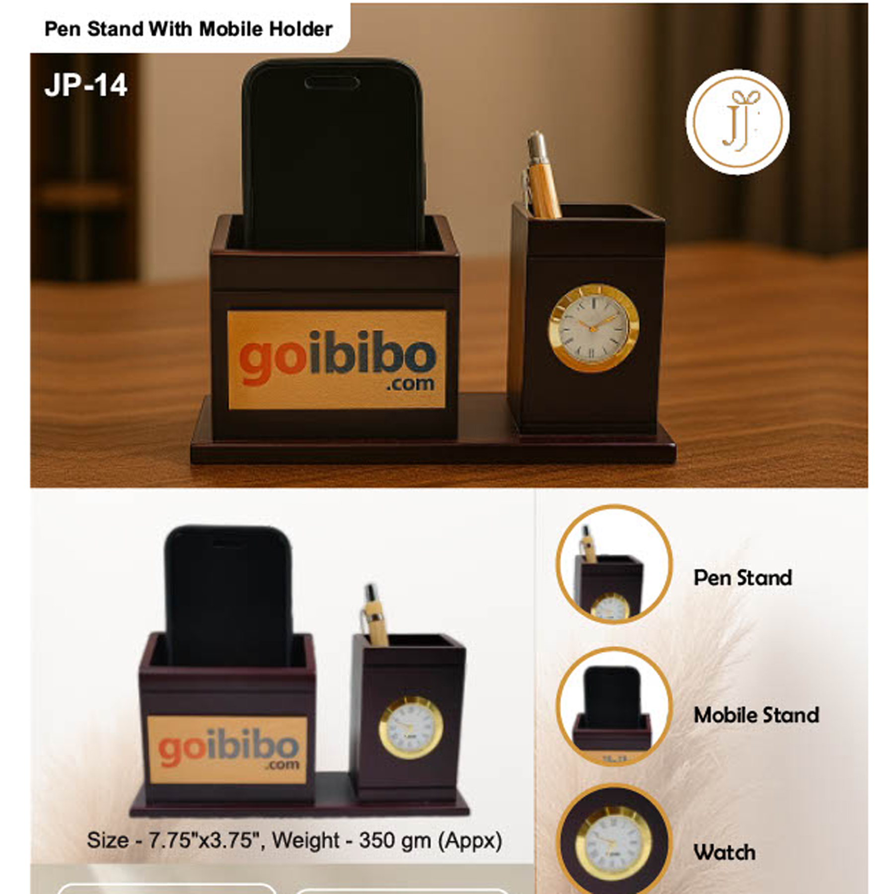 52025JP14*WOODEN PENSTAND
