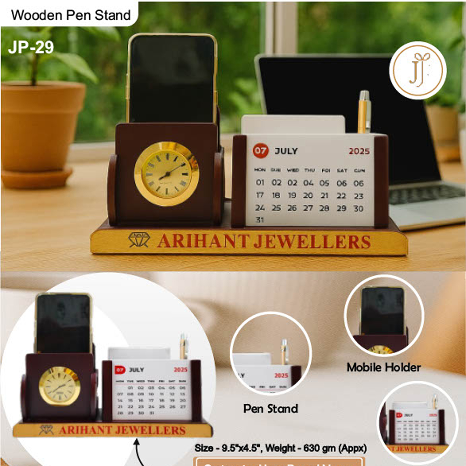 52025JP29*WOODEN PENSTAND