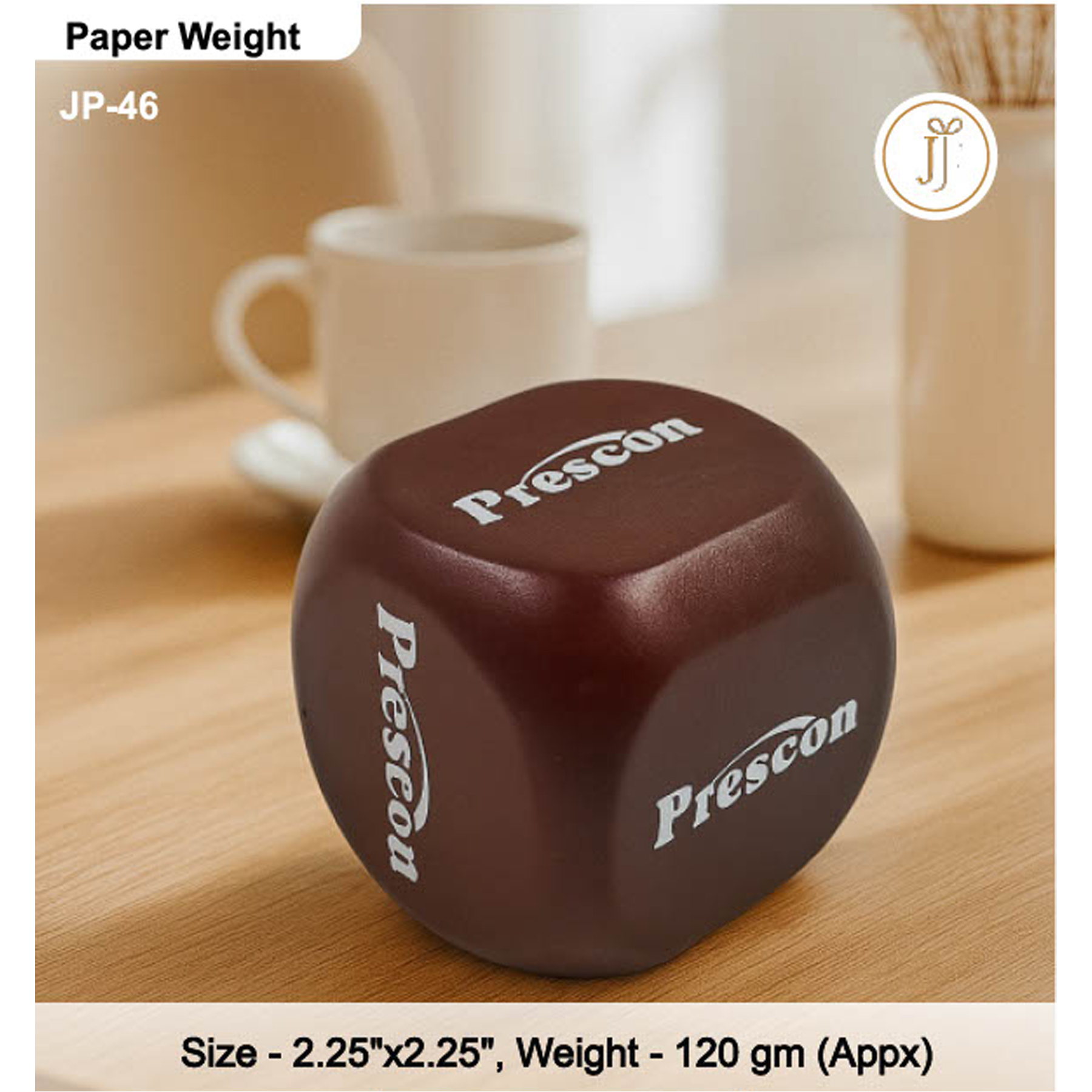 52025JP46*WOODEN PAPER WEIGHT