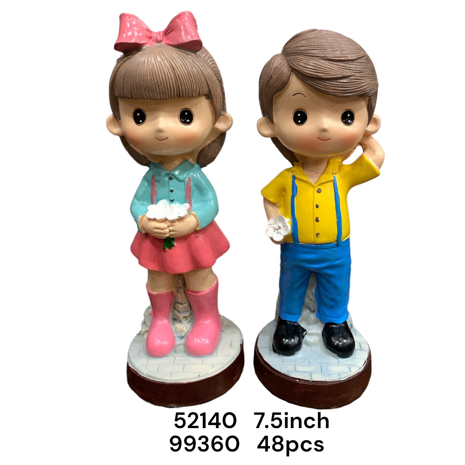 52140 (48)-POLYRESIN COUPLE SHOWPIECE