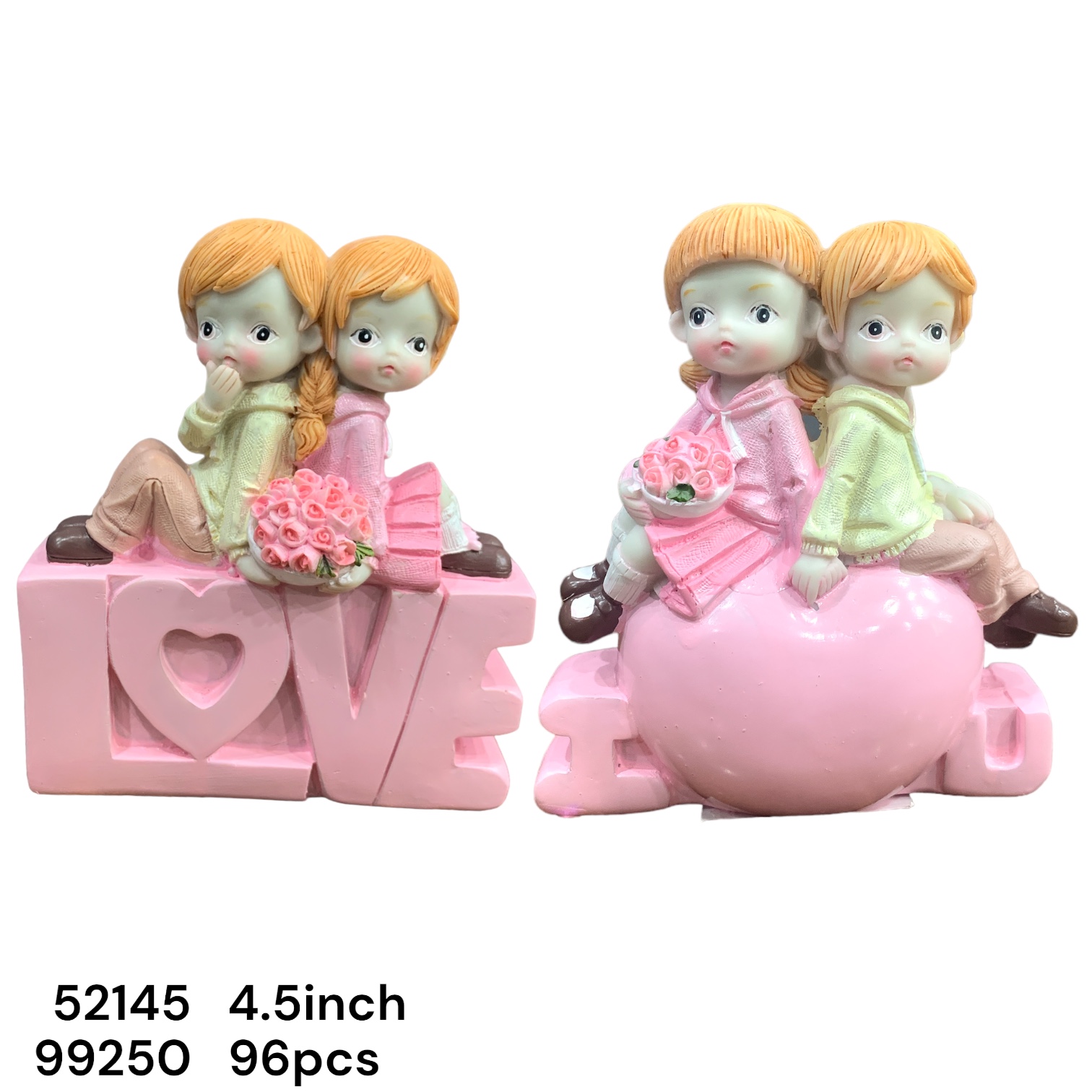 52145 (96)-POLYRESIN COUPLE SHOWPIECE