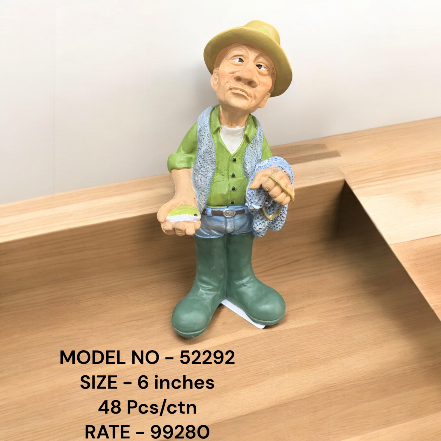 52292 (48)-FISHER MAN SHOWPIECE