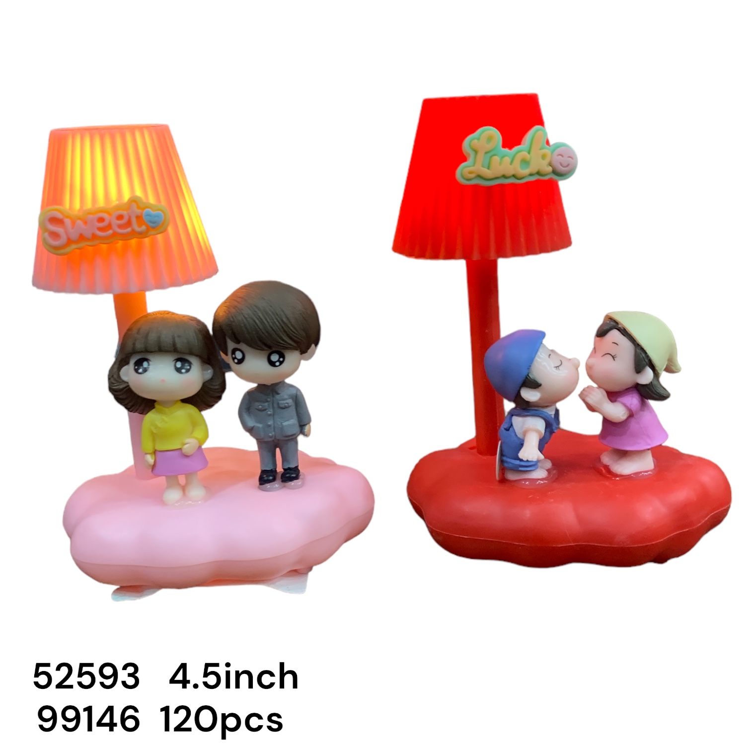 52593 (120)-COUPLE SHOWPIECE WITH LIGHT