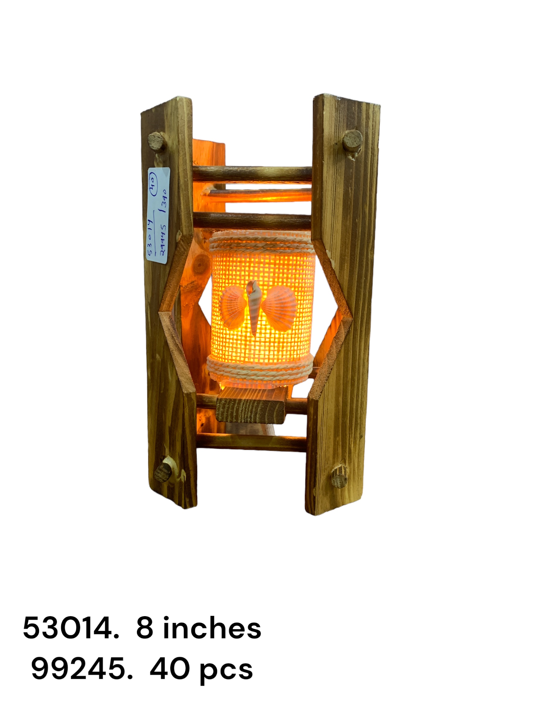 53014 (40)-WOODEN TABLE LAMP