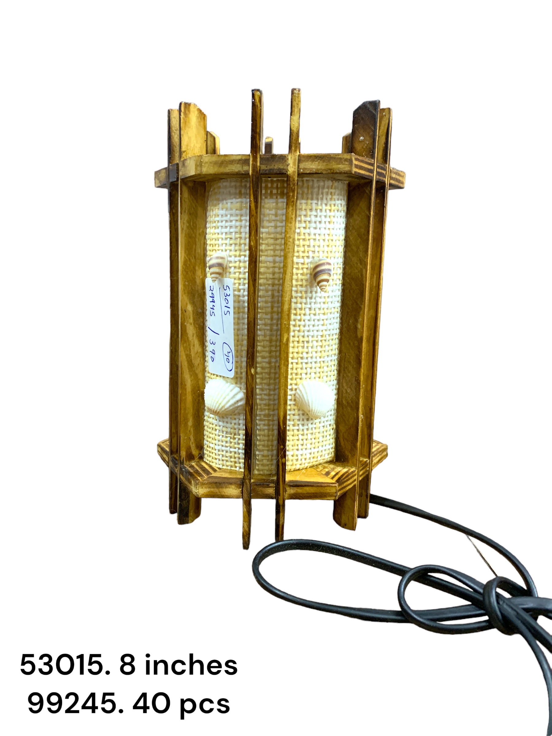 53015 (40)-WOODEN TABLE LAMP