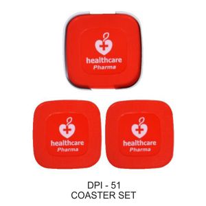 53202251*New  Coaster Set of 4 (Red with out print)
