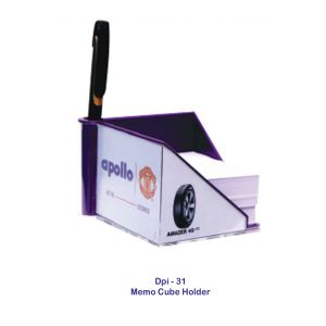 53202331*MEMO CUBE HOLDER WITH 400 PAPER PAD (W/O PENS)