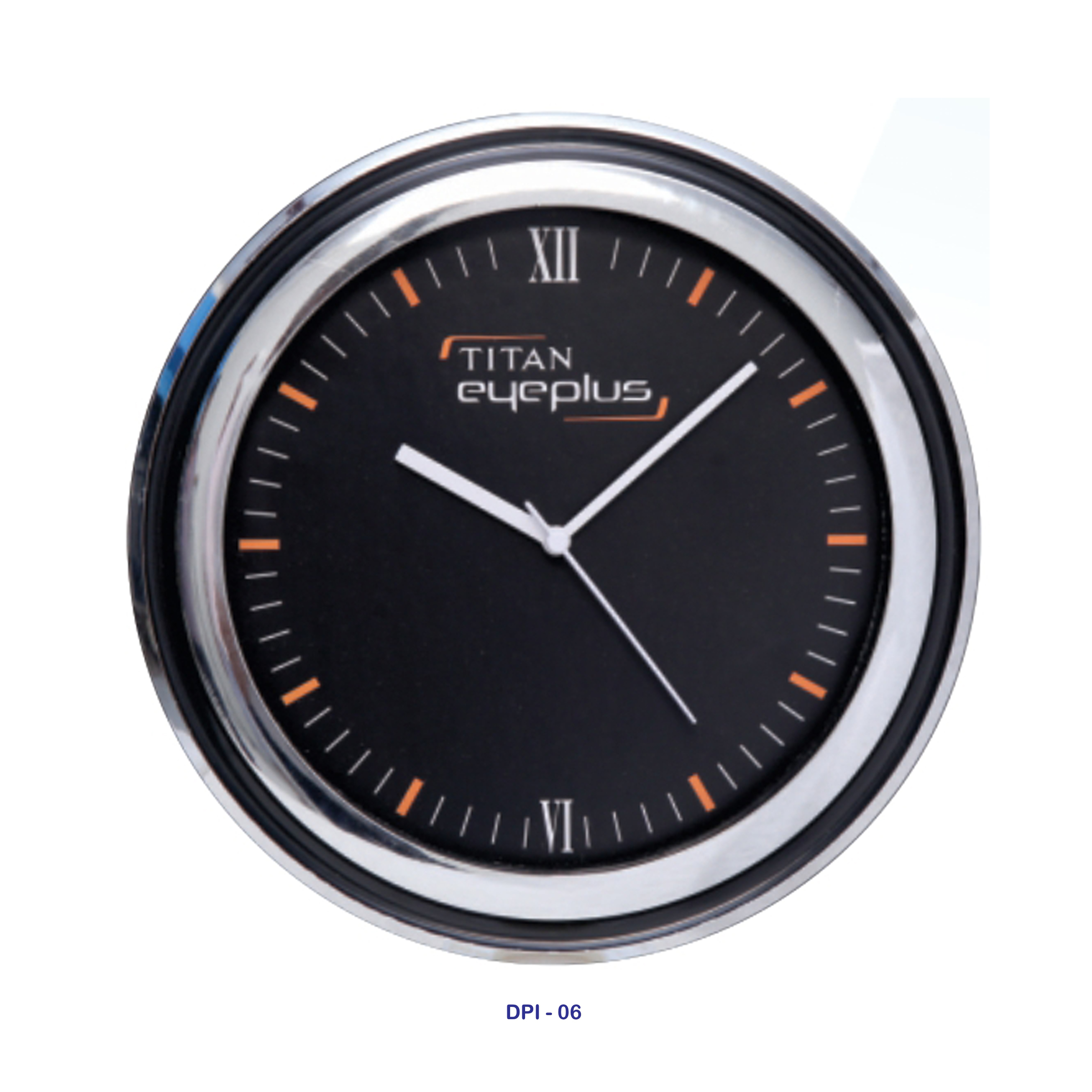 53202506*DOUBLE RING SILVER WALL CLOCK