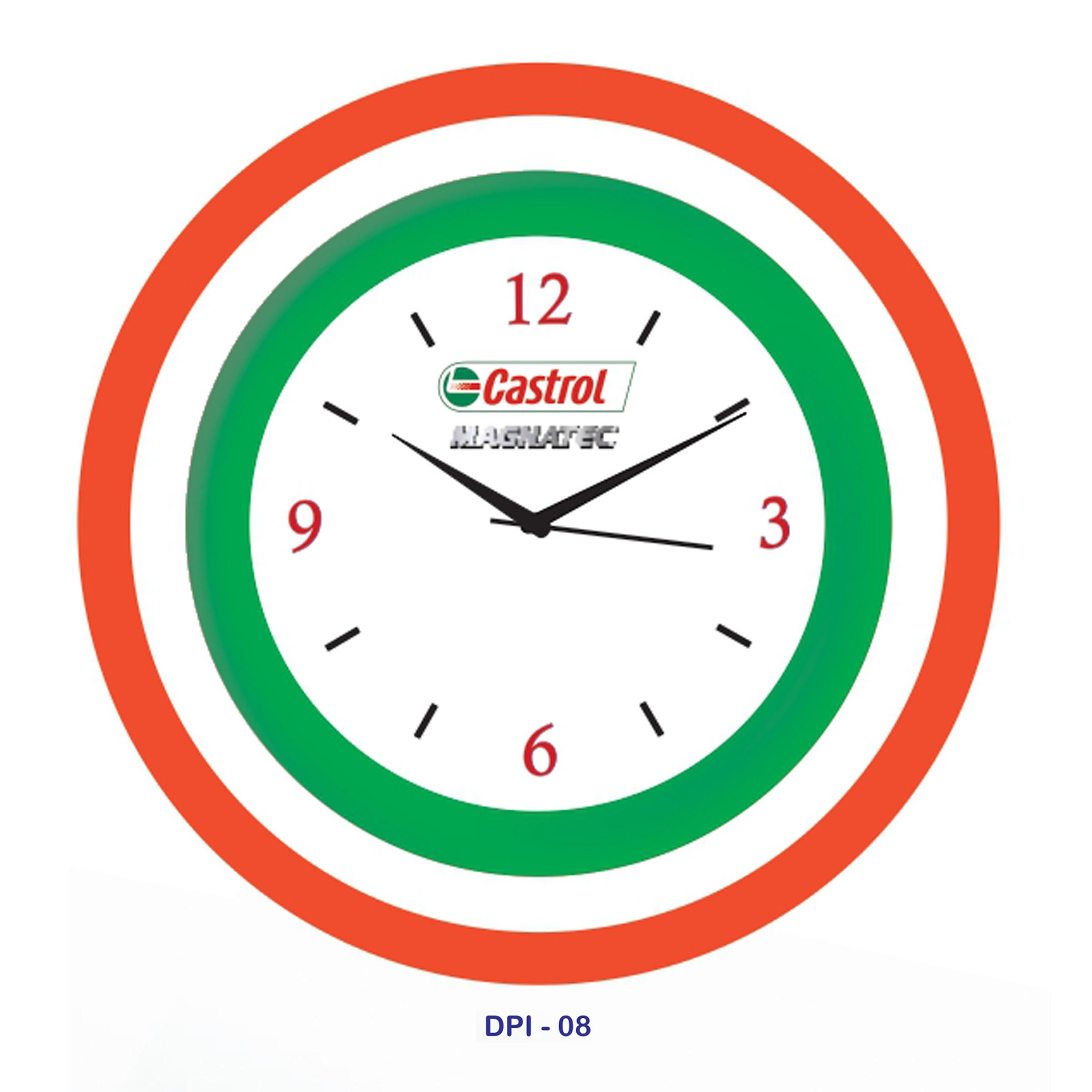 53202508*TRI COLOUR WALL CLOCK