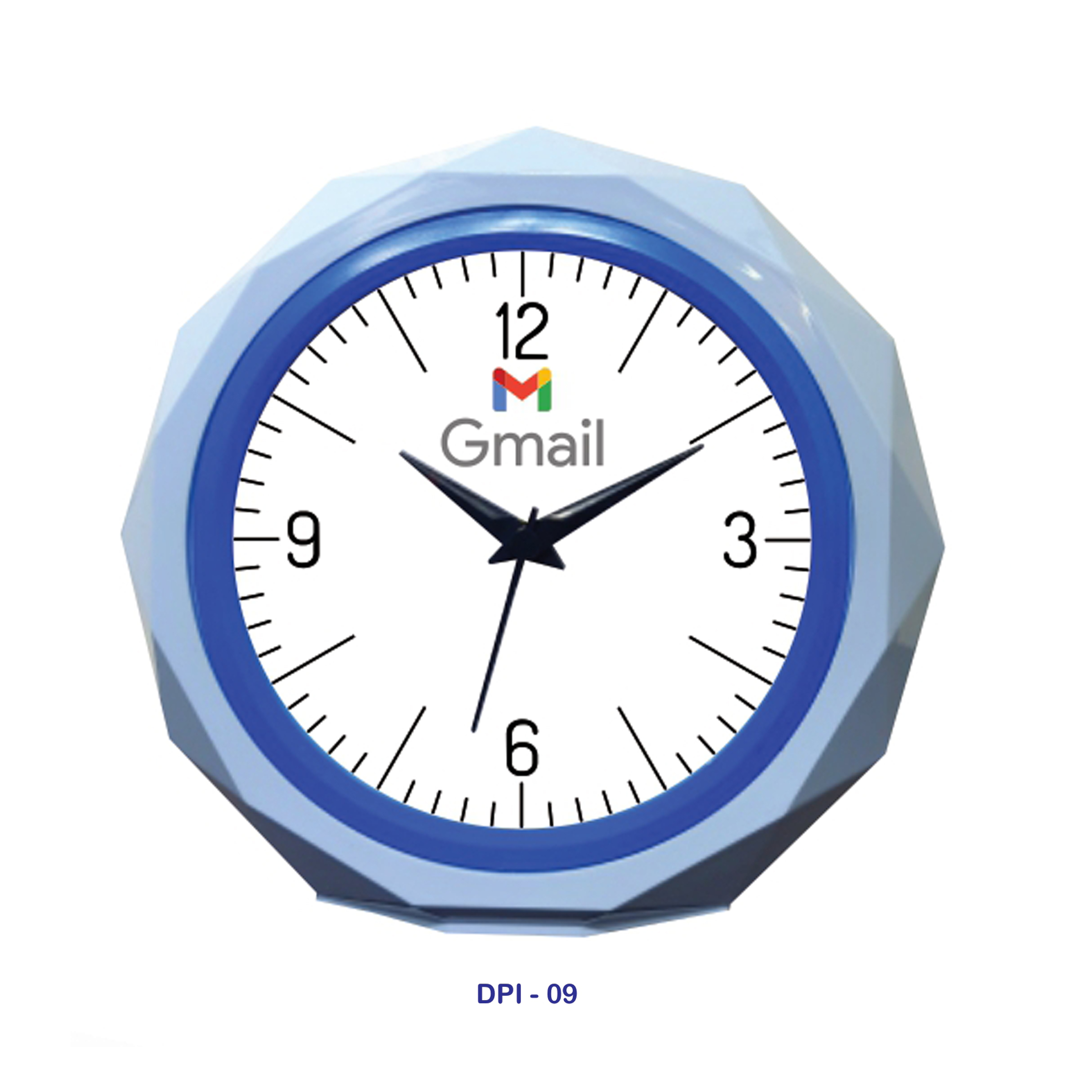 53202509*DIAMOND SHAPE TABLE CUM WALL CLOCK