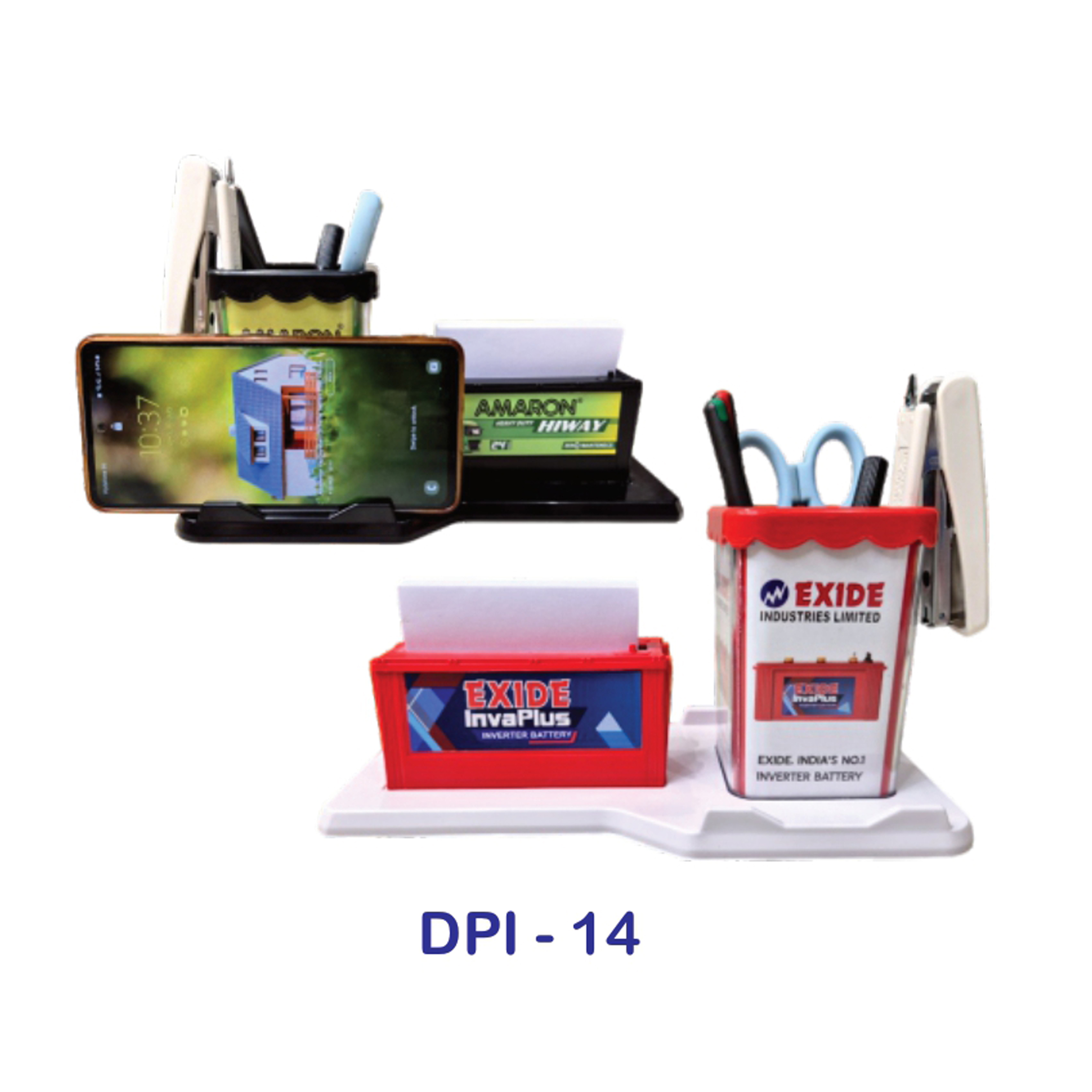 53202514*PEN STAND & MOBILE STAND BATTERY SHAPE WITH PAD