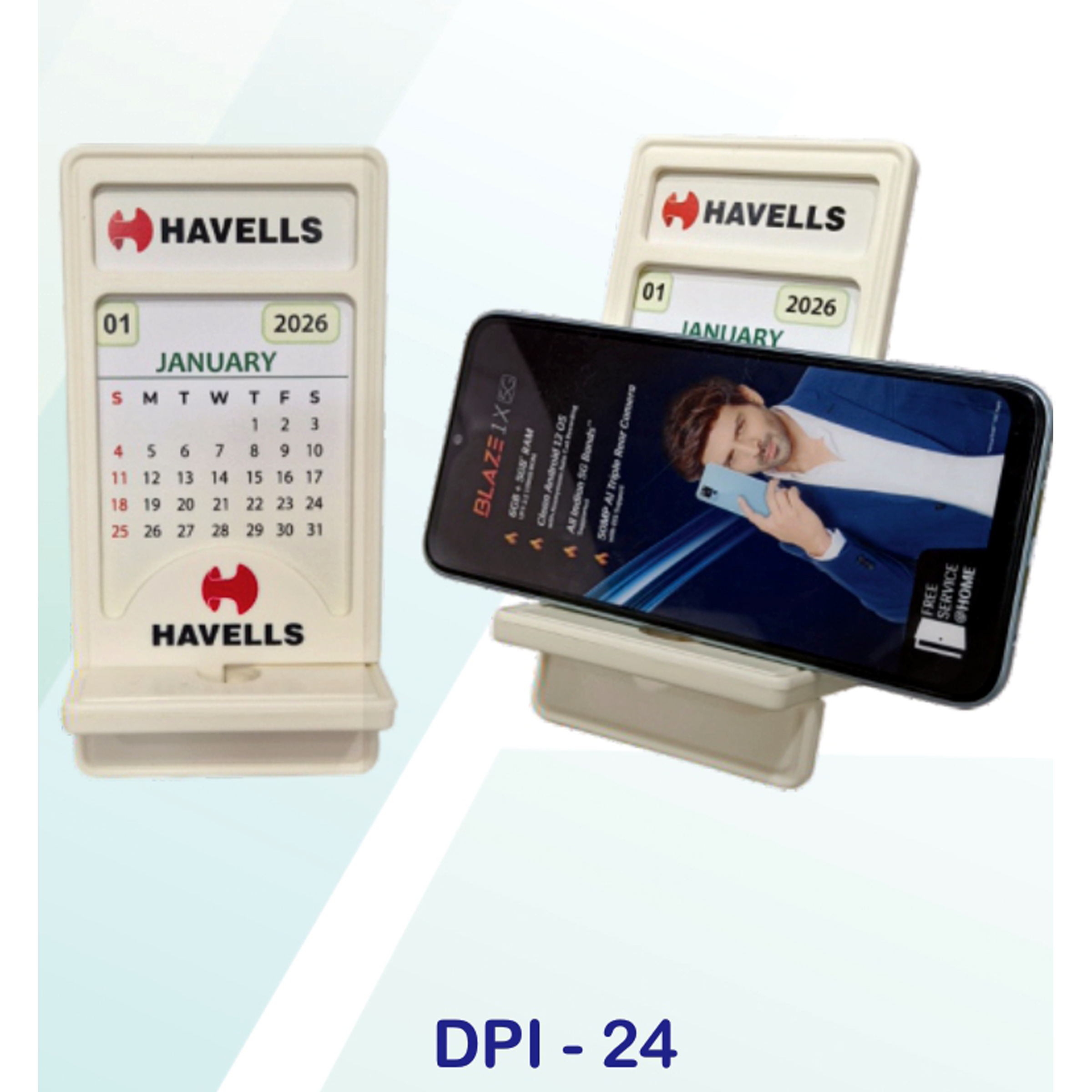 53202524*FOLDABLE TABLE CALENDAR WITH MOBILE STAND