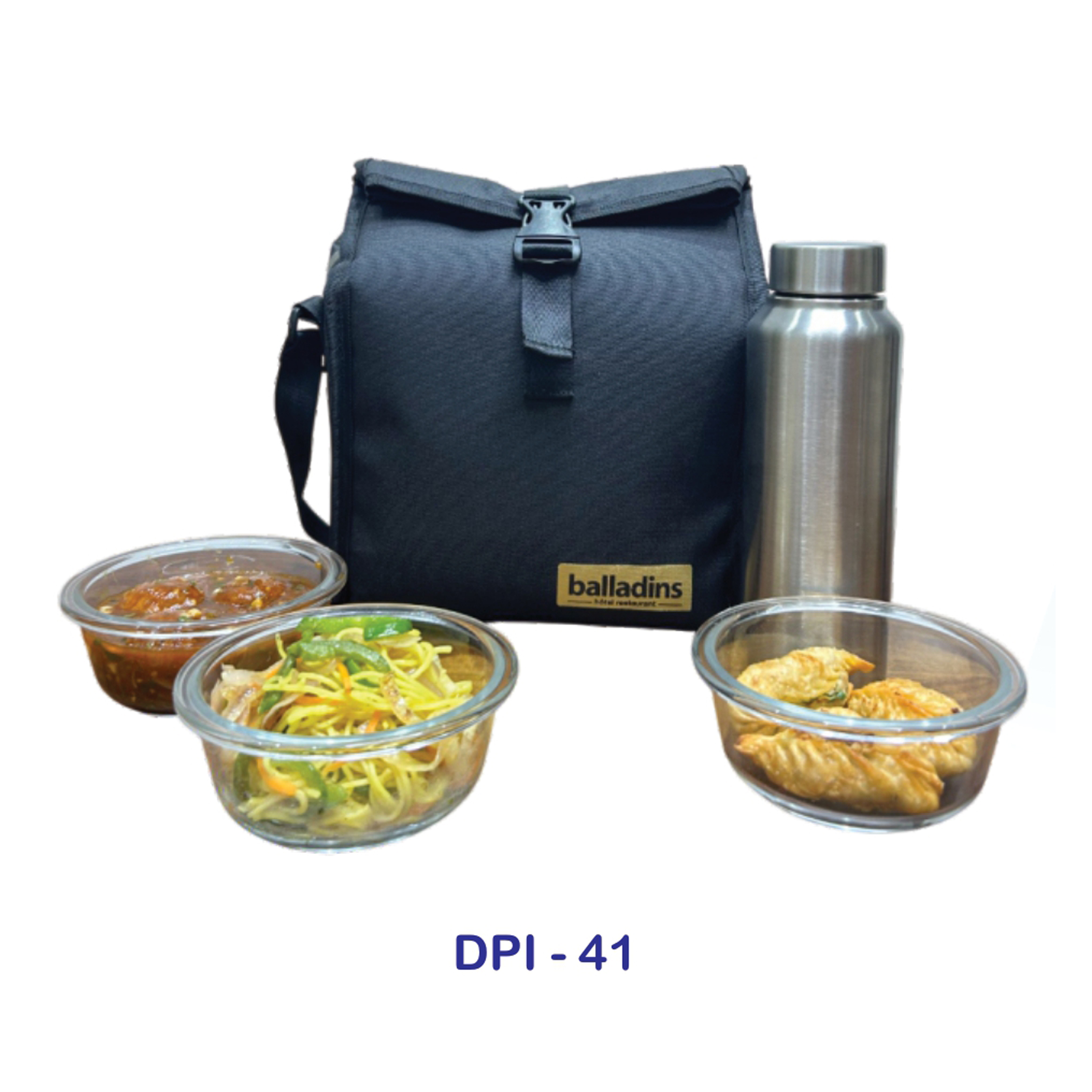 53202541*MAGNUM LUNCH BOX WITH BOTTLE & GLASS CONTAINERS