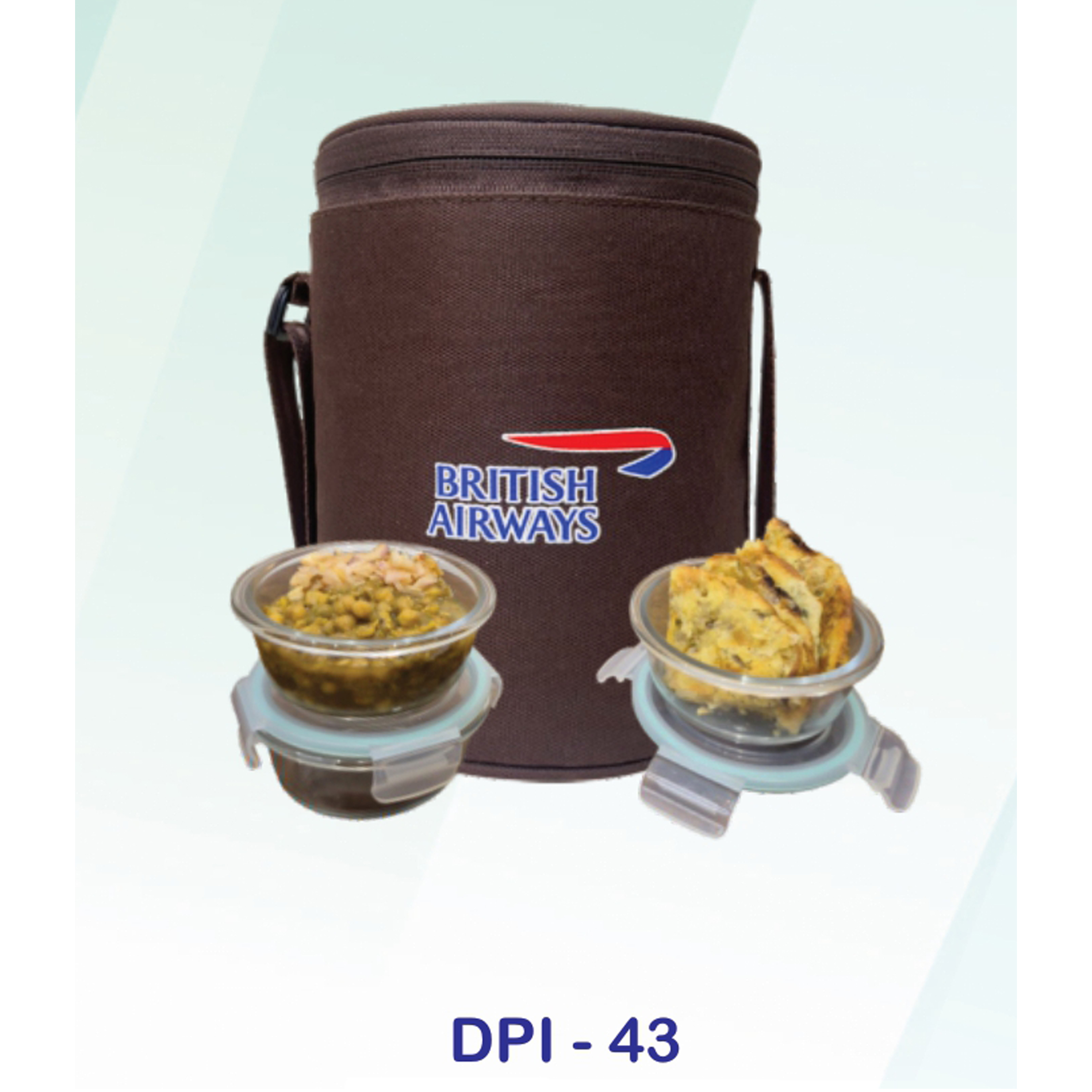 53202543*TIFFIN TALES LUNCH BOX WITH 2 GLASS CONTAINERS