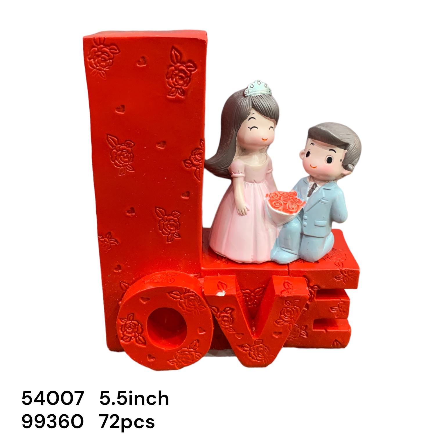 54007 (72)-POLYRESIN COUPLE SHOWPIECE