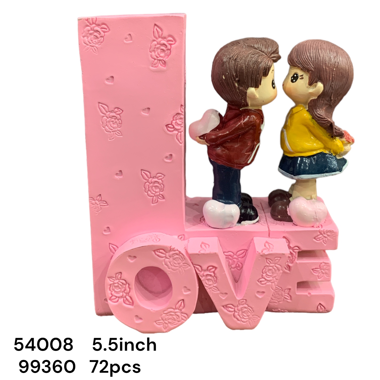 54008 (72)-POLYRESIN COUPLE SHOWPIECE