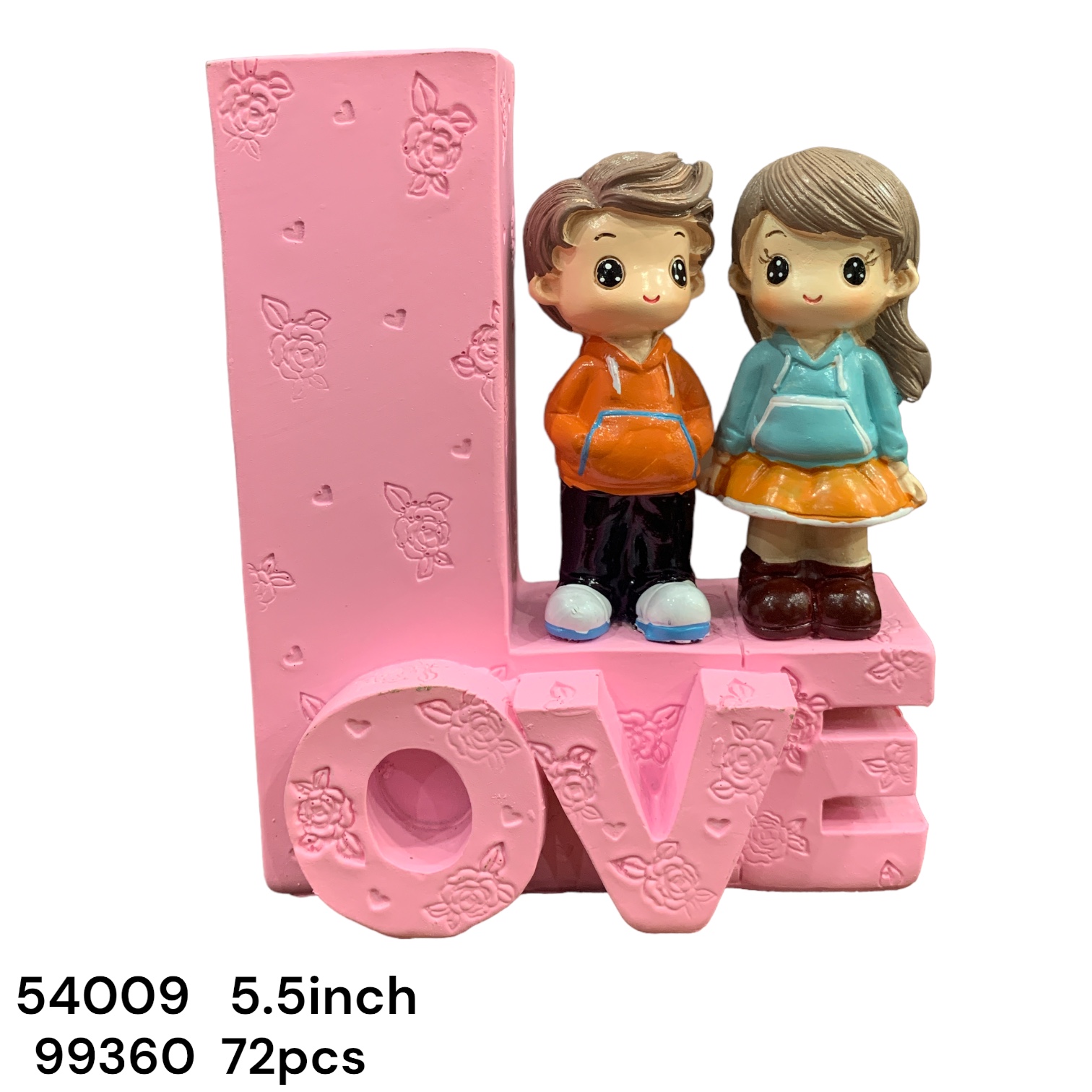 54009 (72)-POLYRESIN COUPLE SHOWPIECE