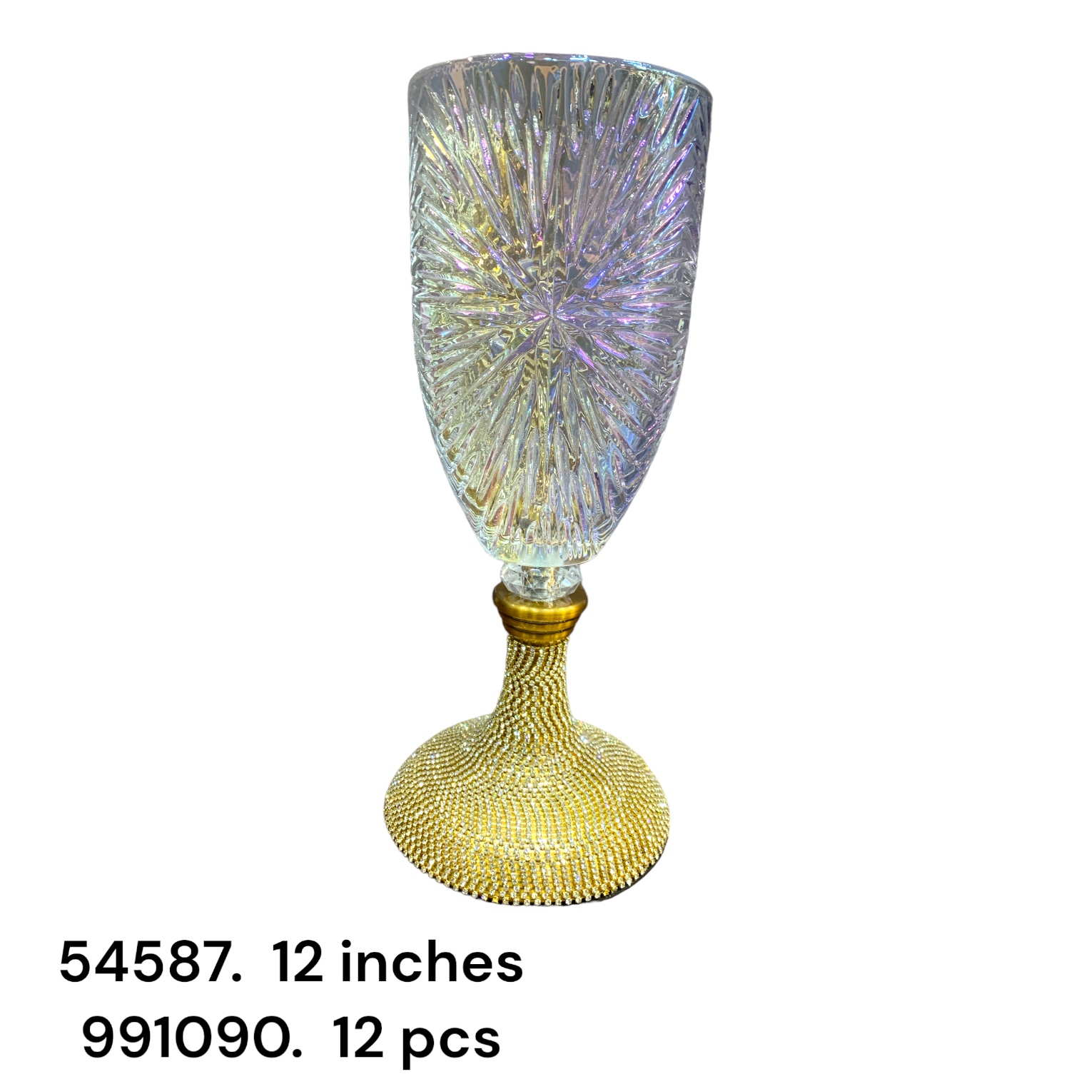 54587 (12)-GLASS PLATTER