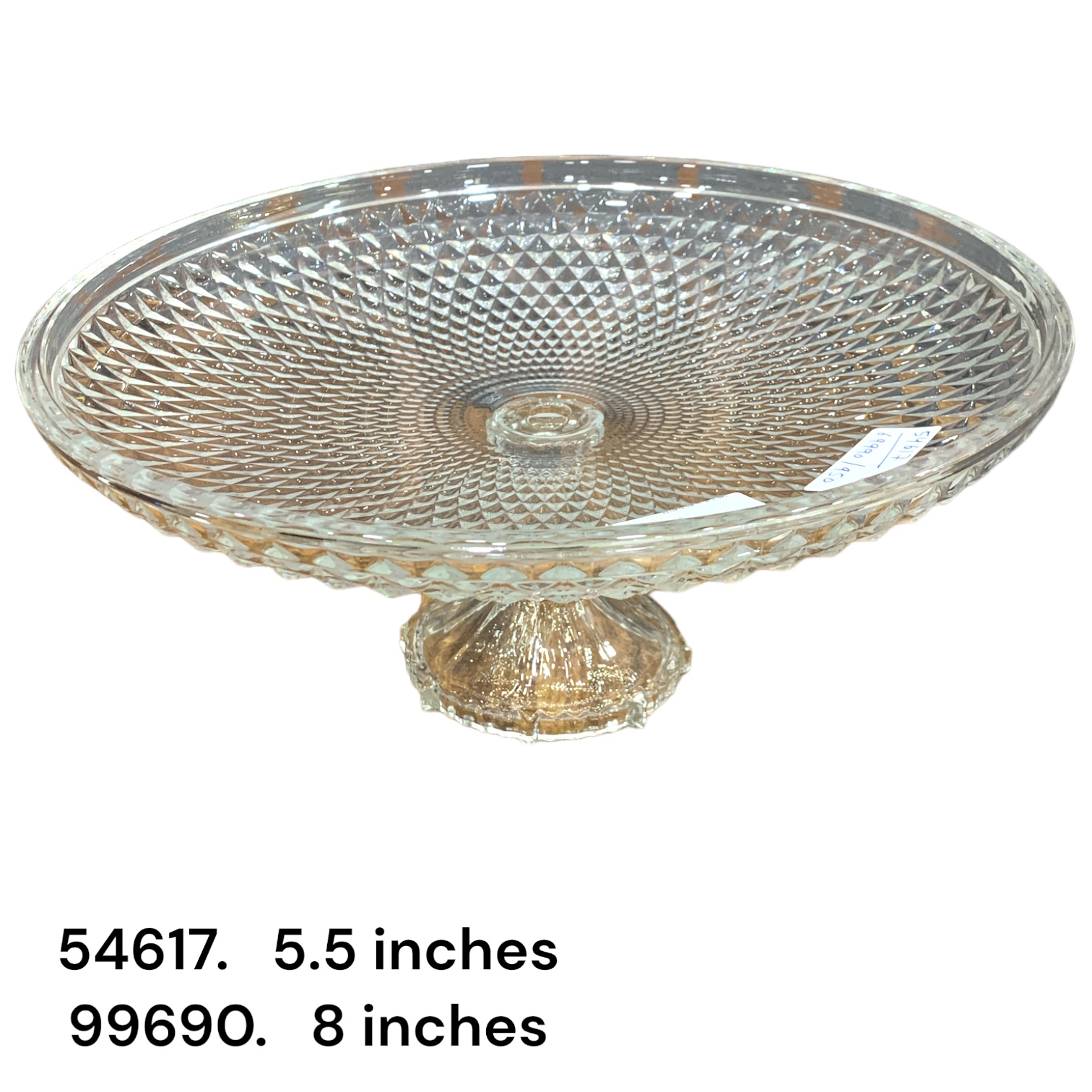 54617 (8)-GLASS PLATTER