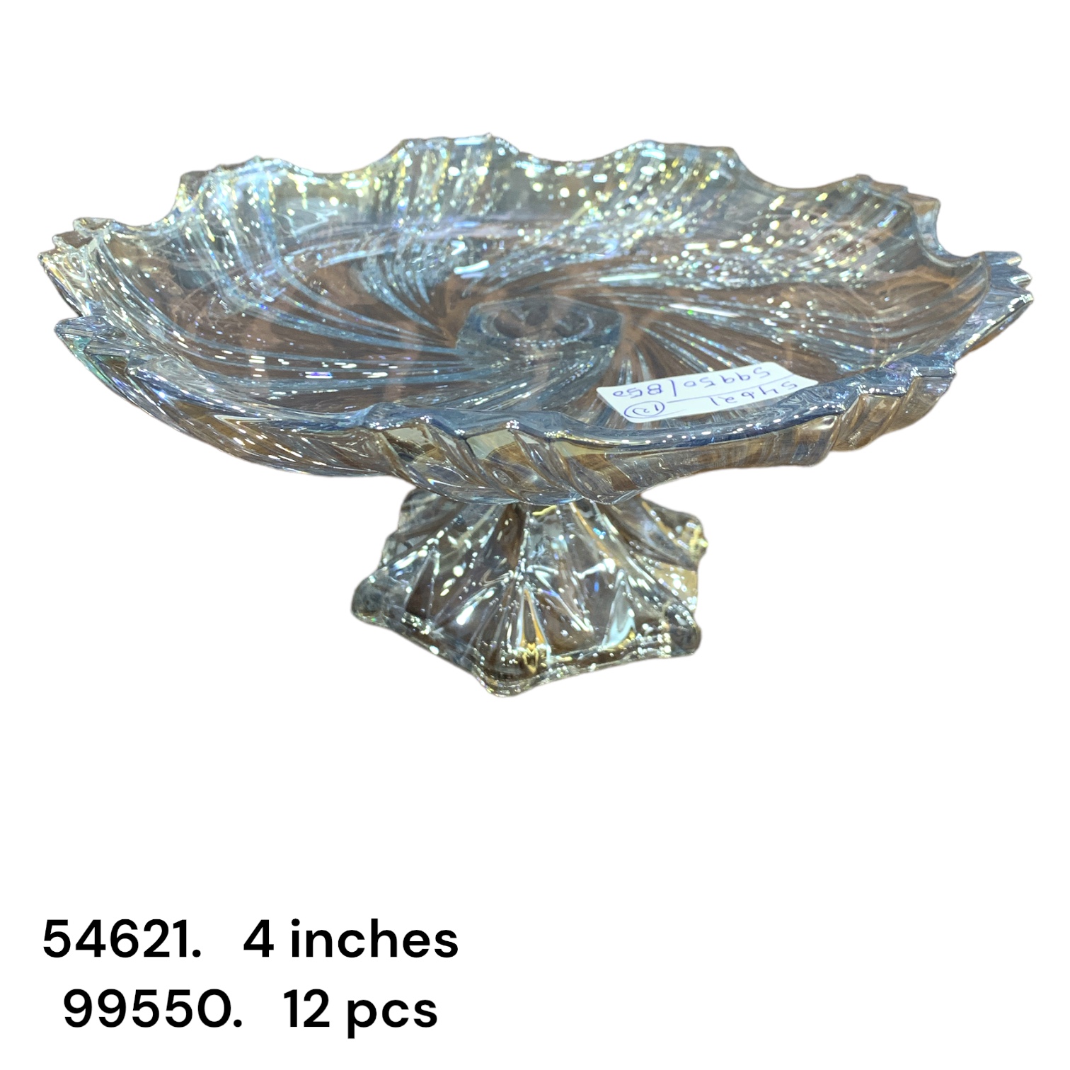 54621 (12)-GLASS PLATTER