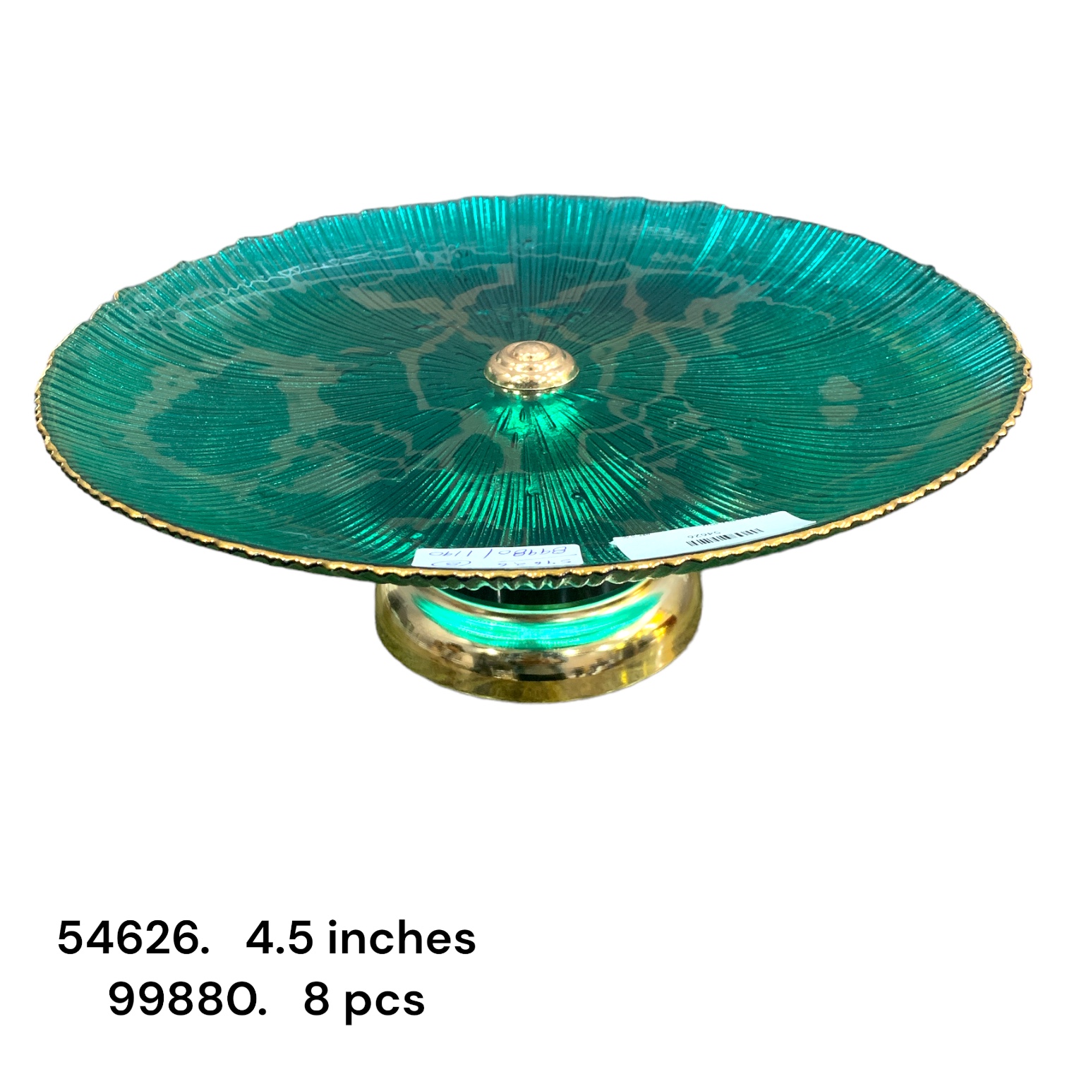 54626 (8)-GLASS PLATTER