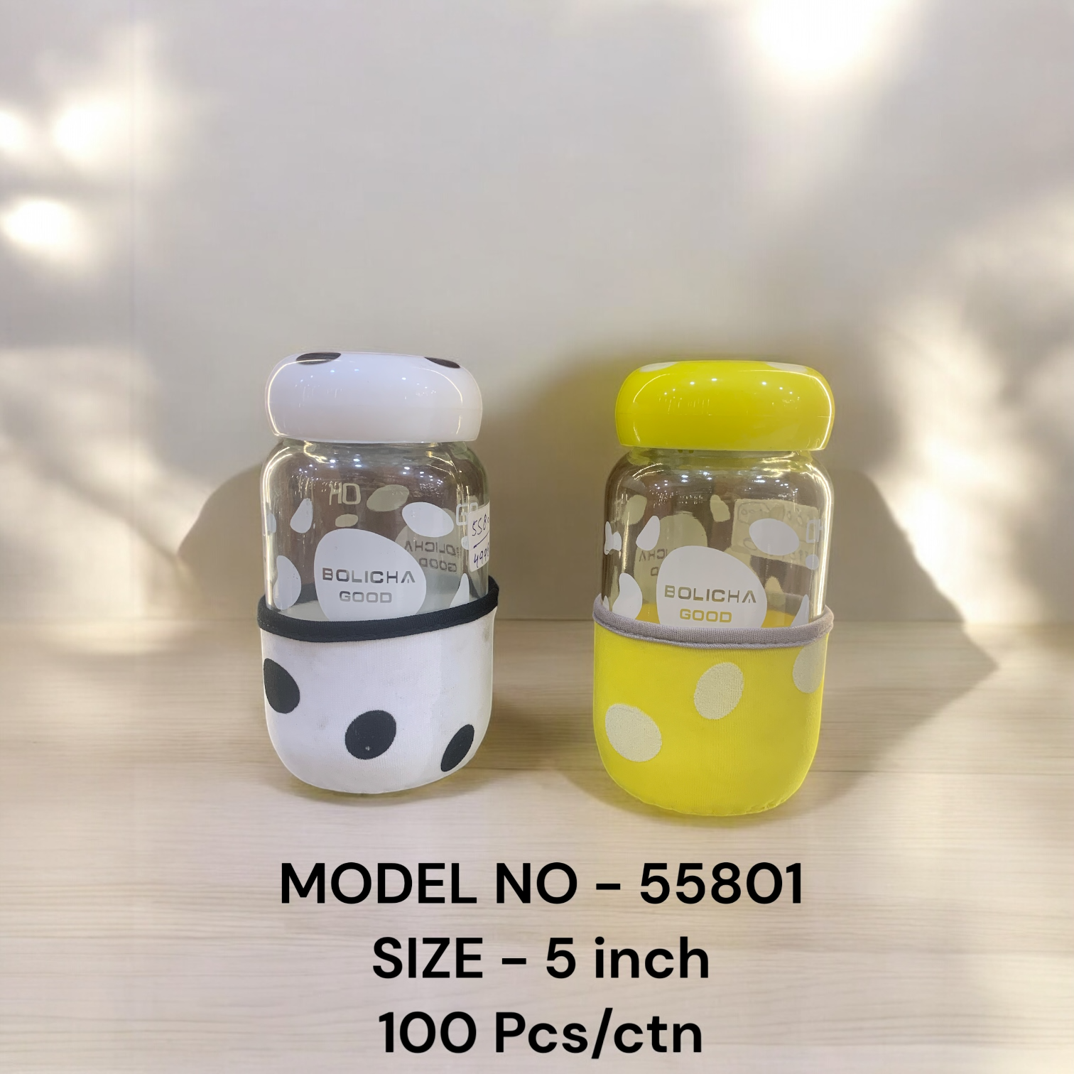 55801 (100)-GLASS BOTTLE