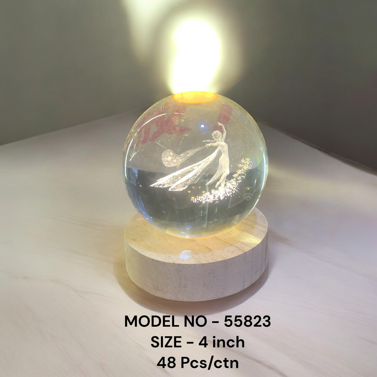 55823 (48)-CRYSTAL LIGHT SHOWPIECE