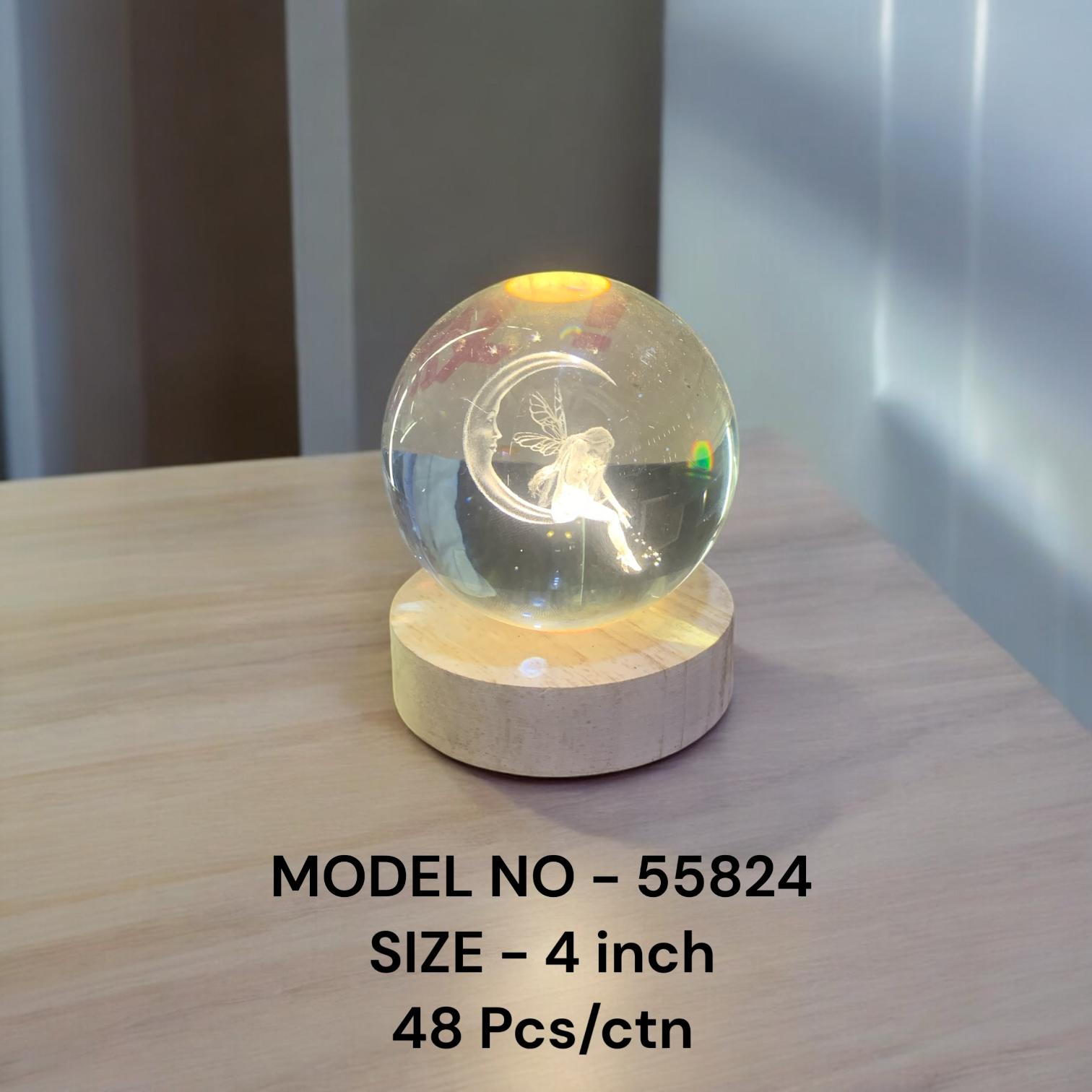 55824 (48)-LED CRYSTAL BALL