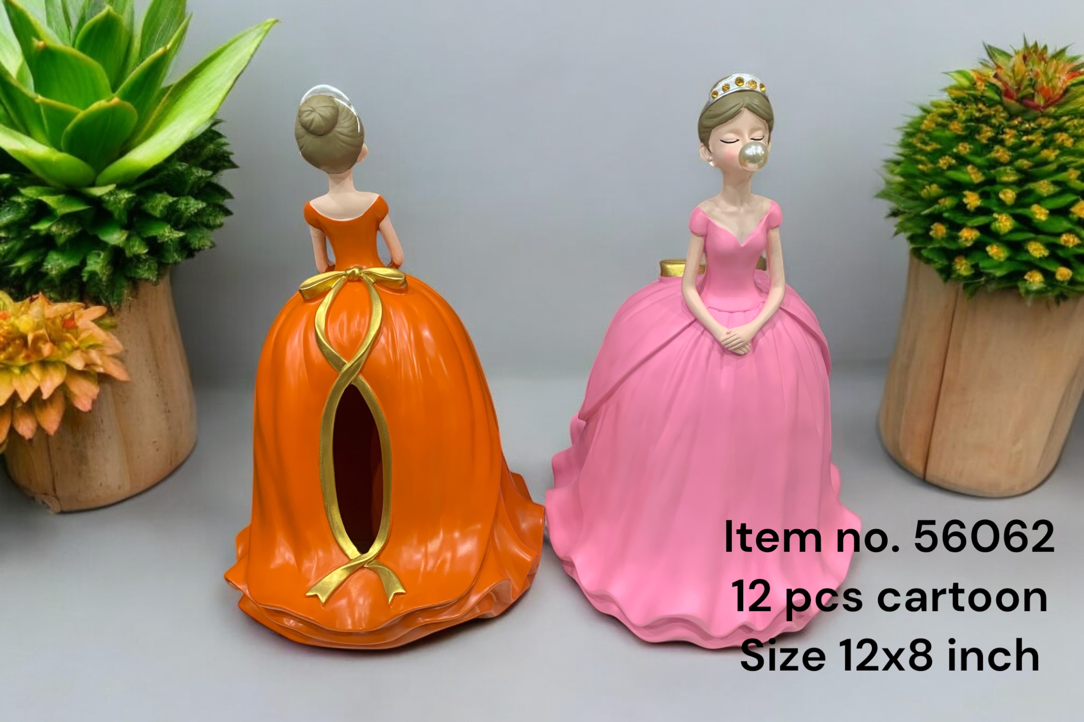 56062 (12)-GIRL TISSUE HOLDER